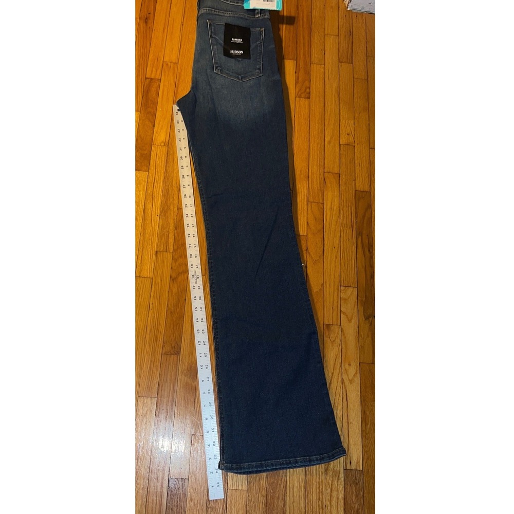 Hudson Barbara High Waist Bootcut Jeans Size 32 Cyclone Dark Wash Indigo Denim - Picture 13 of 16